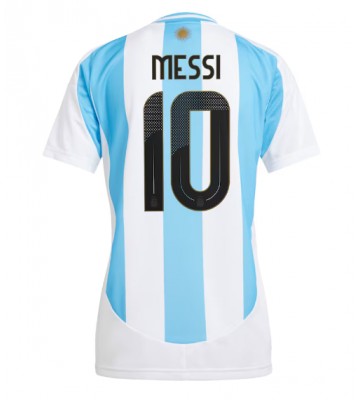Argentina Lionel Messi #10 Hemmatröja Kvinnor Copa America 2024 Kortärmad